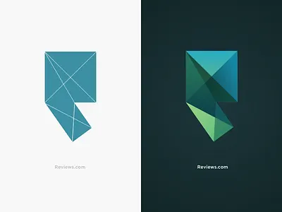 Logo design concept - Quote sign design logo polygon