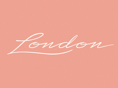 London Script britain england hand lettering lettering london script type typography