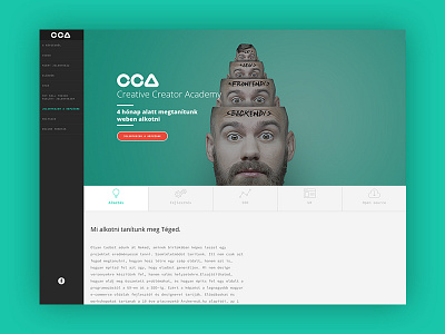 Creative Creator Academy webdesign frontend graphicdesign identity ui ux webdesign