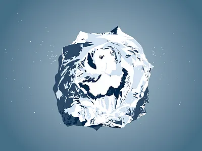 The earth is a mountain alps earth marmotamaps mountain planet vector