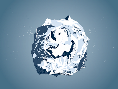 The earth is a mountain alps earth marmotamaps mountain planet vector