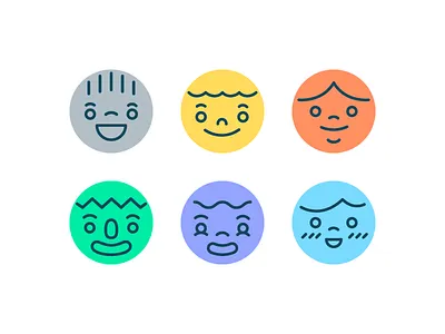 faces & faces character design face illustration picture placeholder profile