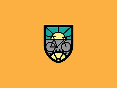 No I Dont Ride a Bike. badge bicycle bike gear illustration sun