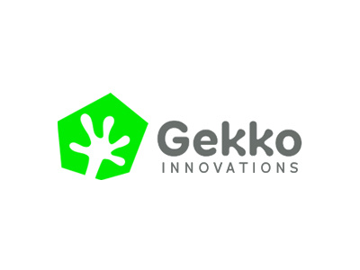 Gekko Innovations Logo animal logo brand identity branding clean logo gecko gecko logo gekko innovations it logo logo design minimal modern modern logo modern logo design negative space negative space logo tech technology typography