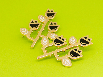 Black Rose Enamel Pin enamel pin pin rose