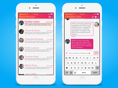 Daily UI: #013 - Direct Messaging app dailyui direct messaging