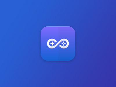 App Icon/Logo app app icon application application icon gaming icon infinity logo minimal simple