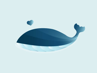 Whale blue humpback whale vector whale