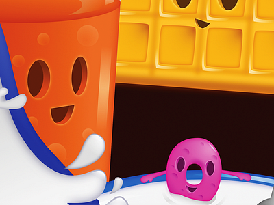 Breakfast Preview breakfast illustration vector waffles