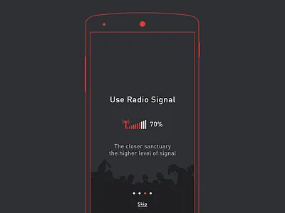 Tutorial screen for Zoombii app android app mobile tutorial zombies