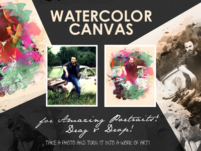 Watercolour Canvas Photo to Art creative canvas creative paint effect effects paint paint effects photo fx photo to sketch photo to watercolour photoshop watercolour sketch water colour watercolour
