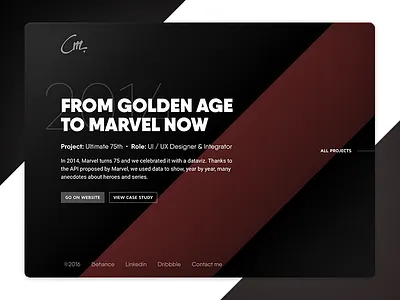 Portfolio 2016 Online ! careers case study internship job one page portfolio projects website