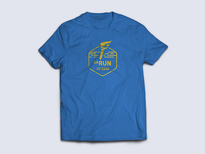 SaRun Branding badge branding logo relay relay race running speed team torch