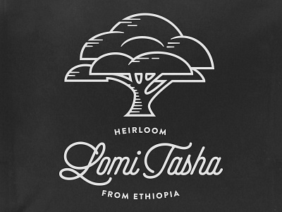 Lomi Tasha coffee ethiopia heirloom packaging screen print silkscreen