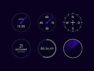 Watch UI faces interface smart ui watch