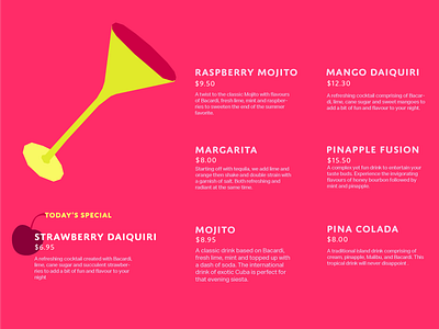 #DailyUI043 - Drink Menu 043 dailyui daily ui
