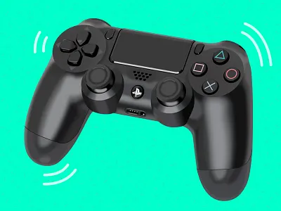 PS4 Vector Illustration adobe illustrator debut gaming illustration illustrator photorealism playstation ps4 remote vector