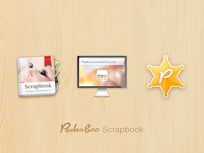 Peekaboo Icon babybook browser computer icon imac mac pc photos scrapbook star vip