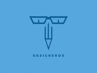 Designerds affinity glasses logo nerd pencil