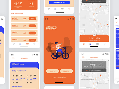 Frank | Landing Page | Mobile App | Web App delivery app delivery app ui delivery app web delivery service frank app landing age ui landing page mobile app ui design user experience web app web app ui website design