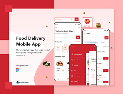 Food Delivery Mobile App app design ui ux