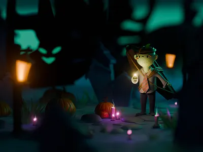 Zombie Boy 3d blender character halloween horror illustration stylized zombie