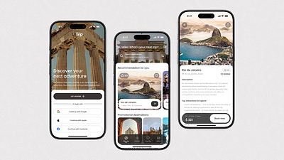 Mobile UI Design: Effortless Travel app design mobile app travel trip ui ui design ux design web design