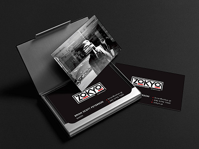 Zokyo business cards black business card card design logo