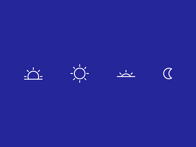 time-of-day icons day icon line moon night simple sun sunrise sunset