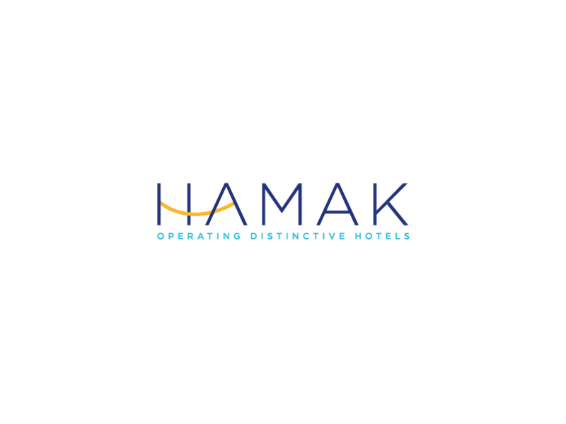 H A M A K branding gif hotels logo motion