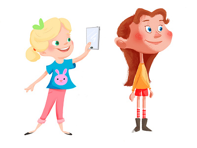 Girlz art artwork background character design color conceptart development digitalart game girl illustration