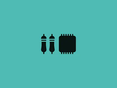 Electronics chip components microprocessor resitor