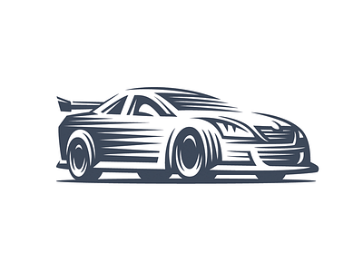 Sport Car 1 car line logo racing sport street style