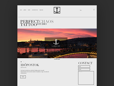 PERFECT CHAOS TATTOO studio budapest frontend graphic studio tattoo ui ux webdesign