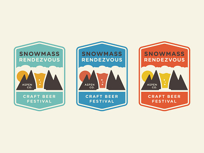 Snowmass badge beer colorado festival patch