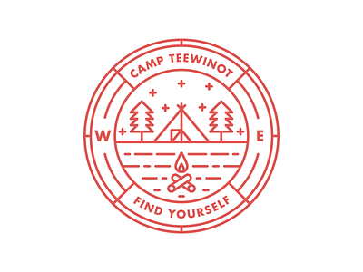 Camp Teewinot Badge badge camp camping outdoors patch