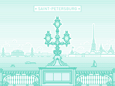 Saint-Petersburg, troitskiy bridge bridge building city landscape line art panorama petersburg river russia saintpetersburg town troitskiy