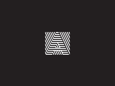 Architecton architect architecture black icon illusion lines logo optical parallel white