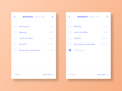 To-Do List app clean concept dailyui design digital flat interface list ui user interface ux