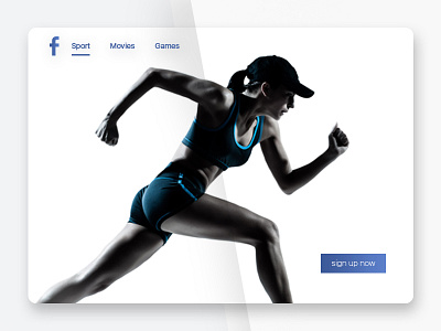 Facebook run concept facebook sport ui ux website