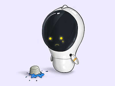 Mondays cupcake draw monday robot