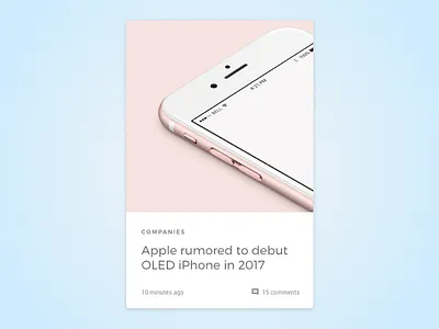 Nick Parker Daily UI #27 apple blog daily iphone news post projectcomet tags ui widget
