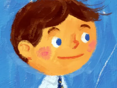 Balloon Boy brush brushes digital drawing illustration impasto kidlit photoshop