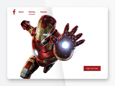 Facebook movies concept branding graphic design illustration logo ui ux