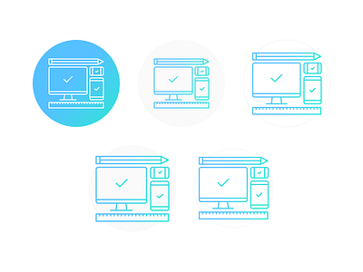 In Iteration We Trust argentina color design designer flat graphic icons illustration iteration responsive ui ux