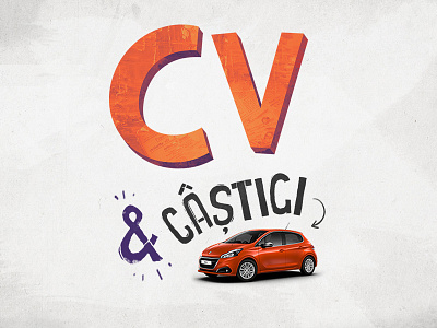 CV&Win - 2016 edition car contest fun letters playful title