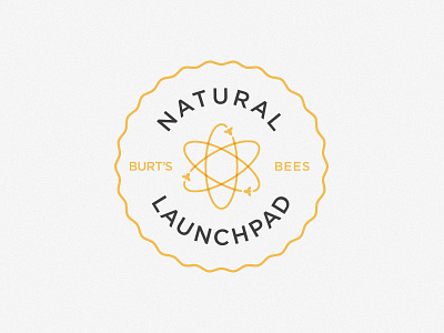 Natural Launchpad Seal bee bees branding logo science seal