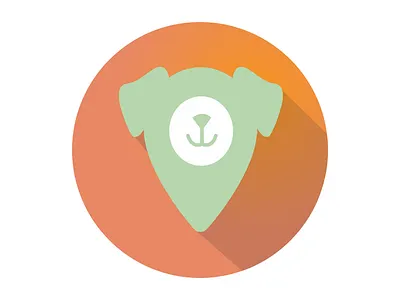 Fetch android design dog fetch green icon orange roof