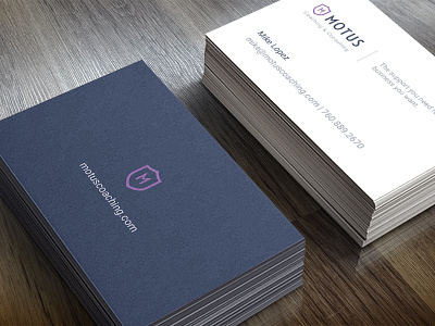 Motus logo & business cards business cards logo motus simple