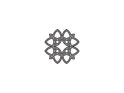 Flowermark concept flower logo mark